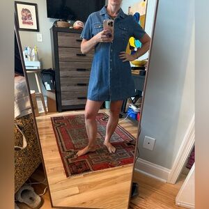 St. John's Bay Blue Denim Shirt Dress